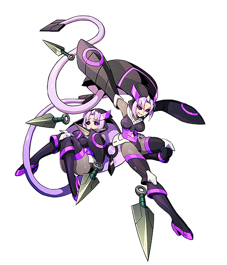 画像集#025のサムネイル/「蒼き雷霆 ガンヴォルト」,第七波動を制御する触媒「宝剣」で変身する,皇神側の能力者達「七宝剣」の情報が公開