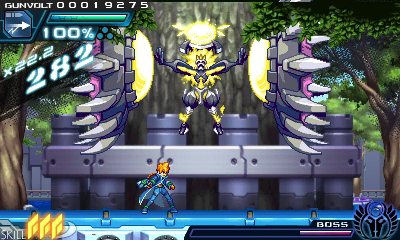 画像集#043のサムネイル/「蒼き雷霆 ガンヴォルト」,第七波動を制御する触媒「宝剣」で変身する,皇神側の能力者達「七宝剣」の情報が公開
