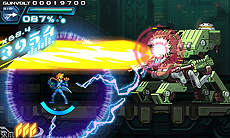 画像集#012のサムネイル/「蒼き雷霆 ガンヴォルト」は8月中旬配信開始! 搭載される4つのオリジナルシステムや主人公ガンヴォルトの成長要素も公開に