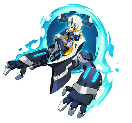 画像集#002のサムネイル/「蒼き雷霆 ガンヴォルト」の発売日が8月20日に決定。7大ボス「七宝剣」として登場する4キャラクターのプロフィールやミッション情報も明らかに