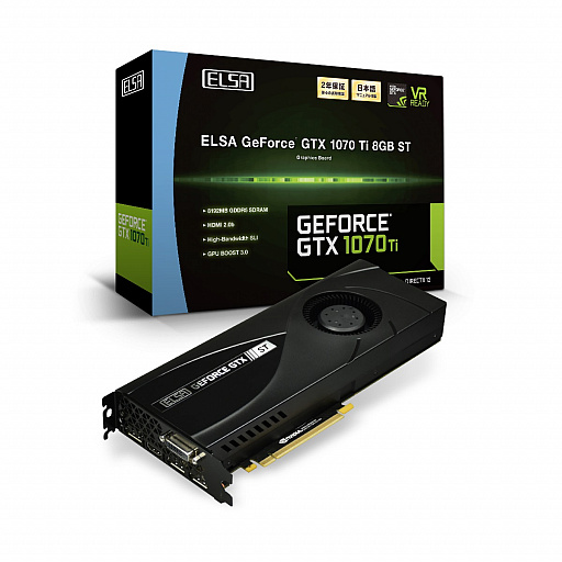 画像集 No.001のサムネイル画像 / ELSA，外排気クーラー搭載のGTX 1070 Tiカードを税込8万7000円前後で発売