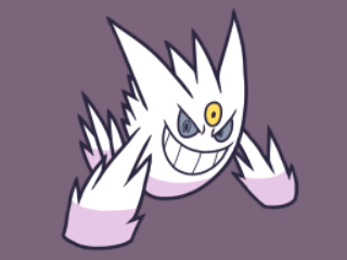 画像集#006のサムネイル/「ポケモンアートアカデミー」の新たなみほんイラスト「色ちがいの白いメガゲンガー」が9月13日より無料配信