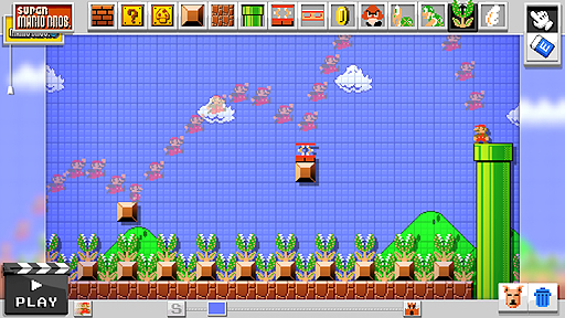 画像集#007のサムネイル/［E3 2014］「Mario Maker」プレイレポート。普通のコースからエグいコースまで，直感的な操作で思いのままにデザイン可能