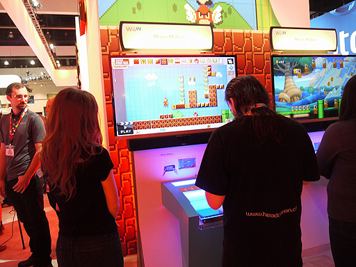 画像集#010のサムネイル/［E3 2014］「Mario Maker」プレイレポート。普通のコースからエグいコースまで，直感的な操作で思いのままにデザイン可能