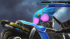 画像集#003のサムネイル/「スーパーヒーロージェネレーション」,発売日前日にアップデート「Ver.1.01」の配信を開始。2体のプレイアブルユニットの戦闘画面も公開