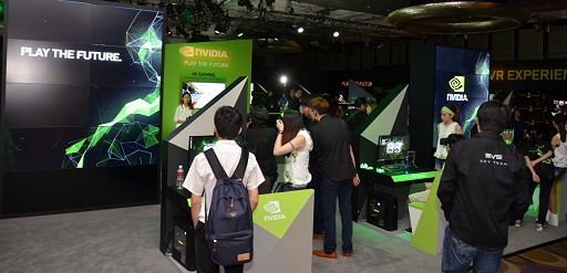 画像集 No.002のサムネイル画像 / ［COUMPUTEX］NVIDIA私設ブースレポート。NVIDIAの今年の「本気！」は「VR」「GTX 980 Ti」「G-SYNC」の3本柱だ