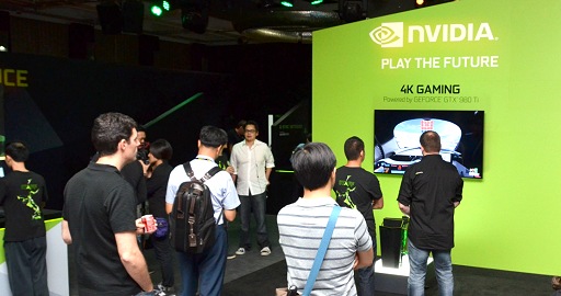 画像集 No.015のサムネイル画像 / ［COUMPUTEX］NVIDIA私設ブースレポート。NVIDIAの今年の「本気！」は「VR」「GTX 980 Ti」「G-SYNC」の3本柱だ