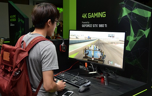 画像集 No.018のサムネイル画像 / ［COUMPUTEX］NVIDIA私設ブースレポート。NVIDIAの今年の「本気！」は「VR」「GTX 980 Ti」「G-SYNC」の3本柱だ