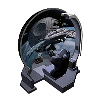 画像集#005のサムネイル/ドームスクリーン×「スター・ウォーズ」の組み合わせがアツいアーケード用シューティング「STAR WARS BATTLE POD」が発表