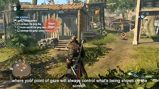 Gaming enters a new eraAssassins Creed Rogue implements eye tracking