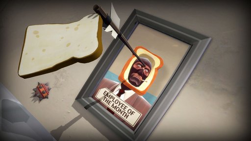 画像集 No.005のサムネイル画像 / 食パンを操作する「I am Bread」に，「Team Fortress 2」とコラボした新マップが登場