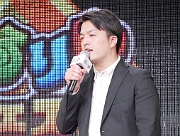 画像集#037のサムネイル/ステージを回転させる「ぐるりんクエスト」と本田 翼さんが出演する「SKYLOCK -神々と運命の五つ子-」の新CMがお披露目された,gloops発表会レポート
