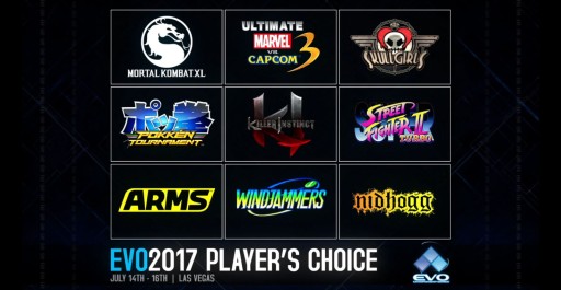  No.003Υͥ / EVO2017פΥᥤ󶥵ȥ뤬ȯɽߤΥȥ˲äBBCFסKOF XIVסInjustice 2פС9ܤȤϴճۤˤƷ