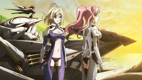 画像集 No.037のサムネイル画像 / 「クロスアンジュ 天使と竜の輪舞tr.」は全10チャプターで描かれる。パラメイル同士での戦いに発展していくなか,ナオミの選択で物語が変化する