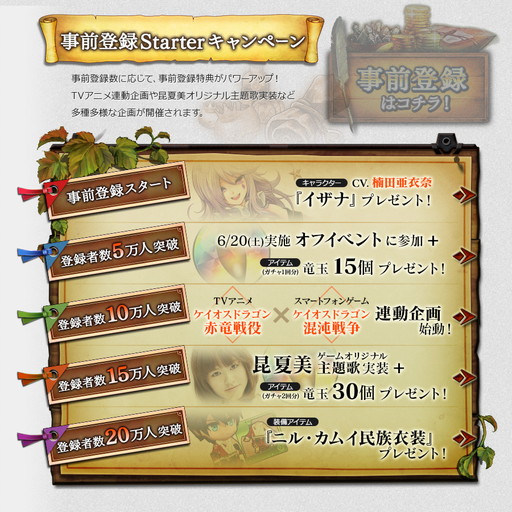 画像集 No.001のサムネイル画像 / 「ケイオスドラゴン 混沌戦争」事前登録企画は登録数に応じて特典が増加
