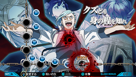 画像集 No.009のサムネイル画像 / PS Vita用RPG「レイギガント」,リズムゲームライクなコマンド入力方法となる「スラッシュビートモード」ほか最新情報が公開
