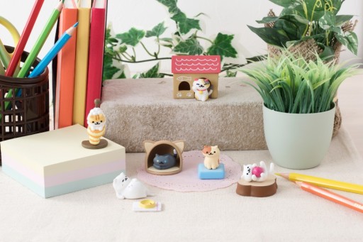 画像集 No.001のサムネイル画像 / 「ねこあつめ」がデスクトップフィギュアに。10月中旬からガシャポンで登場