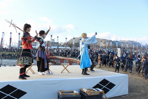 画像集 No.079のサムネイル画像 / イケメン武将たちとふたり旅気分が楽しめる「イケメン戦国」×山梨県笛吹市コラボ&大迫力の川中島合戦戦国絵巻レポート