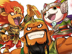 妖怪達が武将に変身! 「妖怪三国志」のゲーム内容を一挙紹介。ジバニャンやコマさん,USAピョン達が三つ巴の戦いを繰り広げる