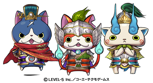画像集 No.006のサムネイル画像 / 妖怪ウォッチ×三國志コラボの「妖怪三国志」は明日発売。ヨロイ姿となったジバニャンら“武将妖怪”が乱世を駆け巡る