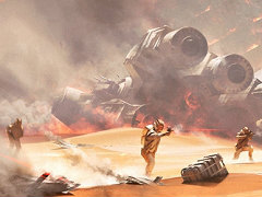 「Star Wars バトルフロント」予約購入者に先行配信される追加コンテンツ「Battle of Jakku」のアートワークが公開