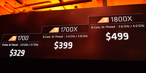 画像集 No.002のサムネイル画像 / 西川善司の3DGE:AMDの新世代CPU「Ryzen 7」は北米時間3月2日発売決定。8コア16スレッドの最上位モデル「Ryzen 7 1800X」は499ドルに