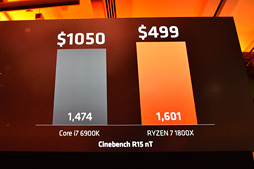 画像集 No.009のサムネイル画像 / 西川善司の3DGE:AMDの新世代CPU「Ryzen 7」は北米時間3月2日発売決定。8コア16スレッドの最上位モデル「Ryzen 7 1800X」は499ドルに