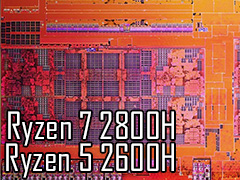 AMD,TDP 45Wの「Ryzen 7 2800H」「Ryzen 5 2600H」を製品リストに追加。ノートPC向け