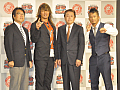 スマホ向けプロレスゲーム「プロレスやろうぜ！」プレス向け発表会をレポート。棚橋選手とKUSHIDA選手がデモプレイを披露