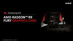画像集 No.002のサムネイル画像 / AMD，「Radeon R9 Fury」のスペックを発表。「Fiji」の空冷対応版はメーカー想定売価549ドル（税別）で14日発売