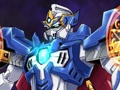 「スーパーロボット大戦BX」の主人公機はスーパーロボット「ファルセイバー」。オリジナルキャラクターを含む戦闘シーンのスクリーンショットが公開