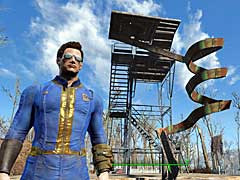 「Fallout 4」の新DLC「Contraptions Workshop」をプレイ。ピタゴラ装置や展示室を作り,居住地をさらに自分色に染め上げよう