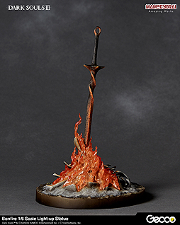 画像集 No.002のサムネイル画像 / 「DARK SOULS」立体化プロジェクトで「篝火」スタチュー(1/6スケール)が登場。フィギュアメーカー・Geccoが夏頃発売へ