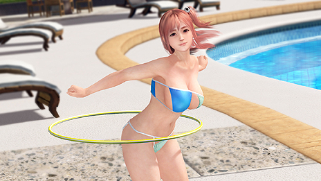 画像集 No.014のサムネイル画像 / 「DEAD OR ALIVE Xtreme 3」最新情報。「やわらかエンジン2.0」ではヒロイン達の着くずれや日焼けの表現が実現したらしい