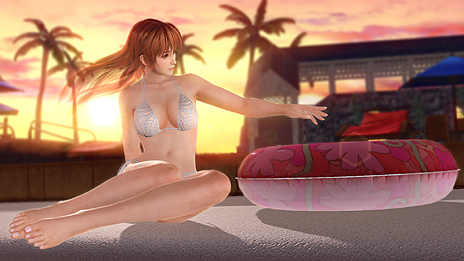 画像集 No.015のサムネイル画像 / 「DEAD OR ALIVE Xtreme 3」最新情報。「やわらかエンジン2.0」ではヒロイン達の着くずれや日焼けの表現が実現したらしい