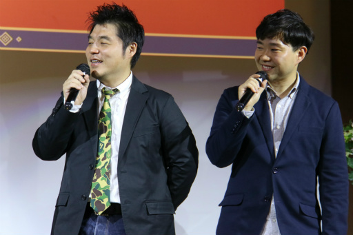 画像集 No.002のサムネイル画像 / 「逆転裁判6」の完成披露会がお笑いコンビ・ピスタチオを迎えて開催。期間限定の無料配信DLC「時を越える逆転」やパスドラコラボ情報も明らかに