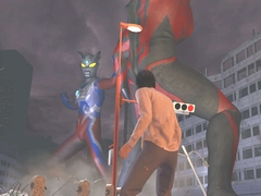「巨影都市」に襲来したウルトラマンベリアルとウルトラマン,ウルトラマンタロウ,ウルトラマンゼロが対決。ストーリー序盤の流れも紹介