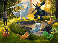 「Pokémon GO」伝説レイドバトルでブラックキュレム,ホワイトキュレムが初登場。色違いのメロエッタやシキジカも