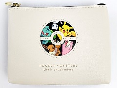 白と黒を基調にした「ポケモン」のシックなアイテムが発売。ラインナップは財布,パスケースなど5種類