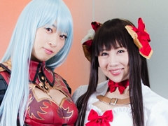 「蒼き革命のヴァルキュリア」“死神”と“歌姫”に扮した倉持由香さん&吉田早希さんが4Gamer編集部にやってきた!