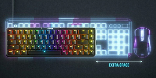 画像集#003のサムネイル/Fnatic Gear製小型英語キーボードに低背キースイッチ採用モデルが登場