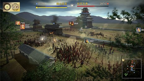 画像集 No.008のサムネイル画像 / 「信長の野望・創造 戦国立志伝」,身分や立場で視点が変わる合戦の情報が公開。要望を受けて「攻城戦(籠城戦)」と「海戦」も導入