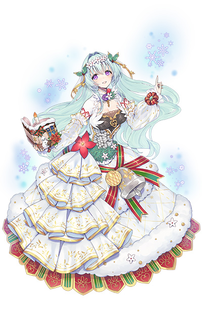 画像集 No.001のサムネイル画像 / 「グリムノーツ Repage」，女神キュベリエや人魚姫たちがクリスマス衣装で登場。2020年1月には公式番組の配信も