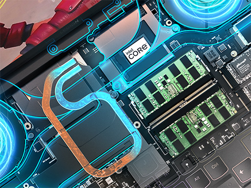 画像集 No.002のサムネイル画像 / 液冷クーラー内蔵の16インチ級ゲームノートPC「Legion 9i」をLenovoが発表
