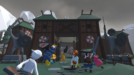 画像ギャラリー No.003のサムネイル画像 / ふにゃふにゃ協力アクション「Human Fall Flat」，バイキングな新レベルを追加。「デイヴ・ザ・ダイバー」とのコラボも