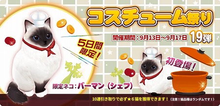画像集 No.001のサムネイル画像 / 「マイにゃんカフェ」，ガチャイベント“コスチューム祭り”を開催