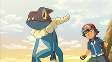 画像集 No.015のサムネイル画像 / 「ポケットモンスター サン・ムーン」,「サトシゲッコウガ」と一緒に冒険できる体験版が10月18日より配信。オリジナルデザインの2DS本体も登場