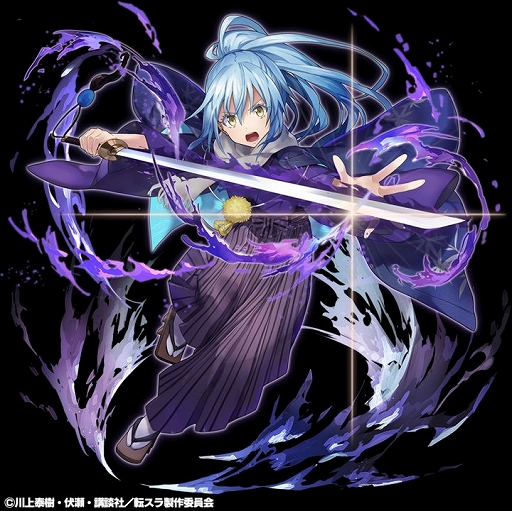 画像集#008のサムネイル/「グラサマ」×「転スラ」コラボの後編がスタート。新年より着物をまとったリムルらが登場