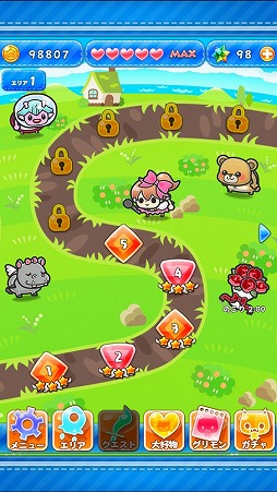 画像集 No.004のサムネイル画像 / 英単語学習アプリ「グリモン -あそんで極めよ！英単語」，iOS版が配信開始