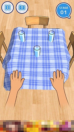 画像集 No.002のサムネイル画像 / ひたすら引っぱり続けるフリックアクションゲーム「俺に引けないテーブルクロスはない！！」を紹介する「（ほぼ）日刊スマホゲーム通信」第1087回